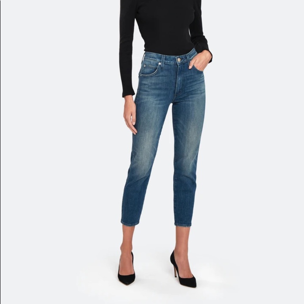 AMO High Rise Stix Crop Skinny Jeans 23